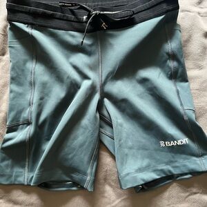 Bandit running Women's Athletic Shorts in Teal